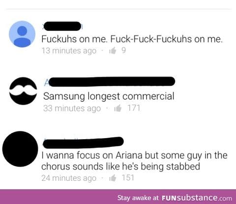 Top 3 coments on Ariana's "Focus"