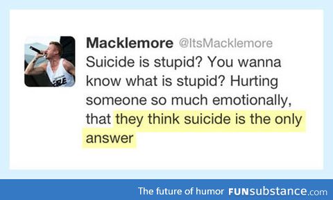 Macklemore saying it like it is