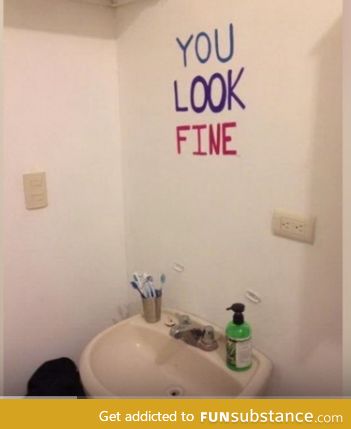 when your too cheap to buy a mirror