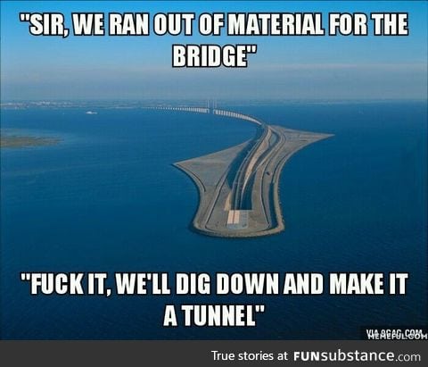What I first thought when I saw the bridge/tunnel