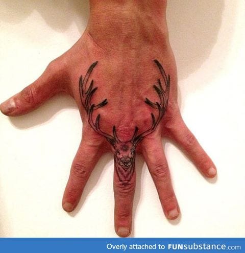 Awesome deer tattoo
