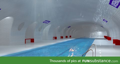 Paris is reusing some abandoned subways as swimming pools