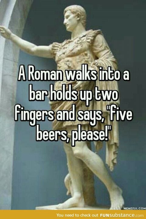 Five beers please