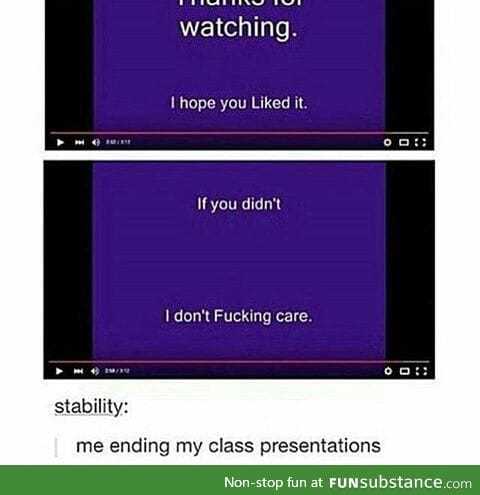 Ending presentations like