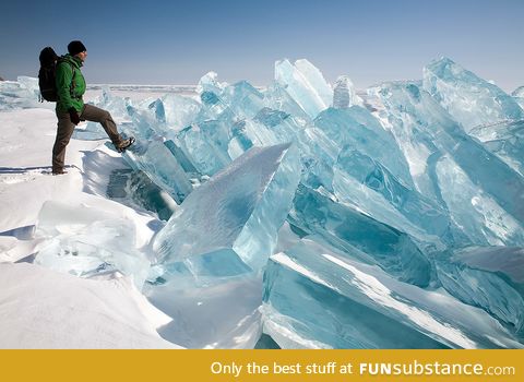 Giant ice shards