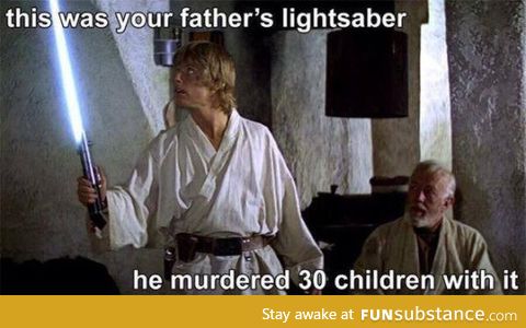 This was your father's lightsaber