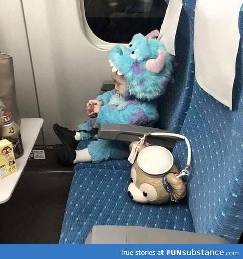 There's a monster on the plane!