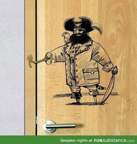 Captain hook keeps your door locked