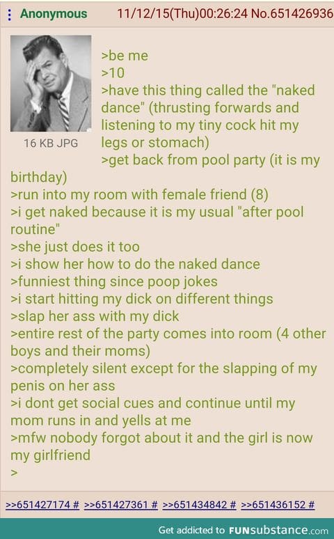 Anon has his first sexual encounter