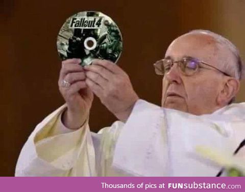 The Pope has his priorities set right!