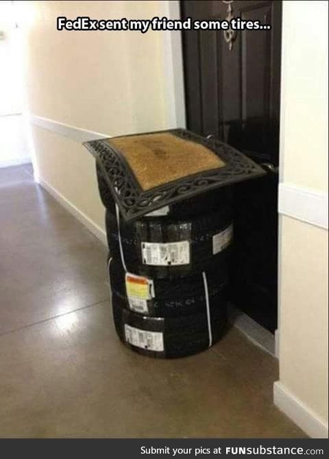 Special instructions: Hide package under doormat
