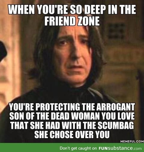 Snape is truly in the zone