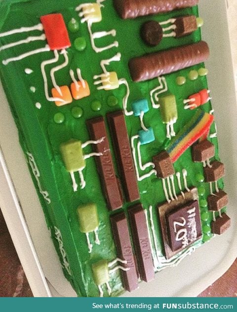 Geek's birthday cake