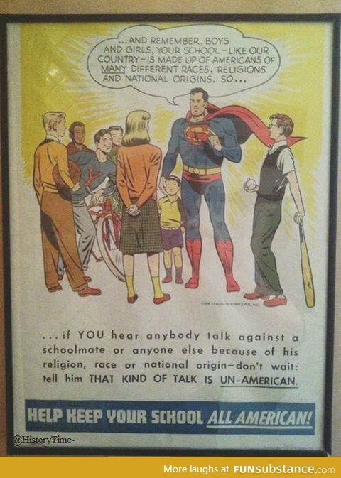 Superman, circa 1950