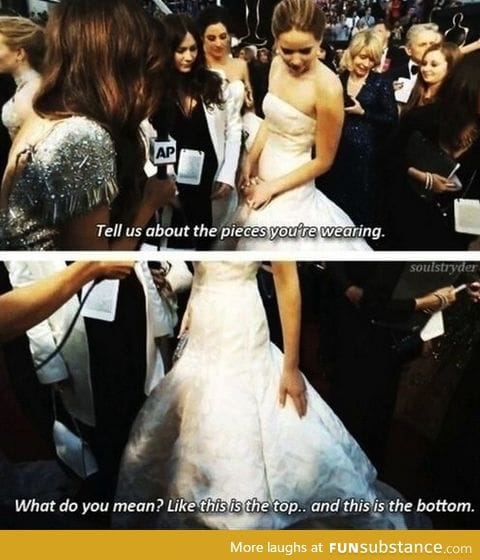 J-Law about her outfit