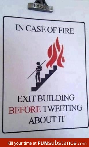 In case of fire