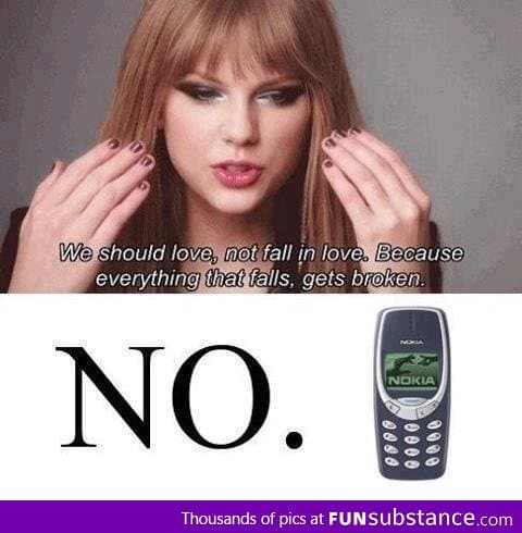 You're wrong, Taylor