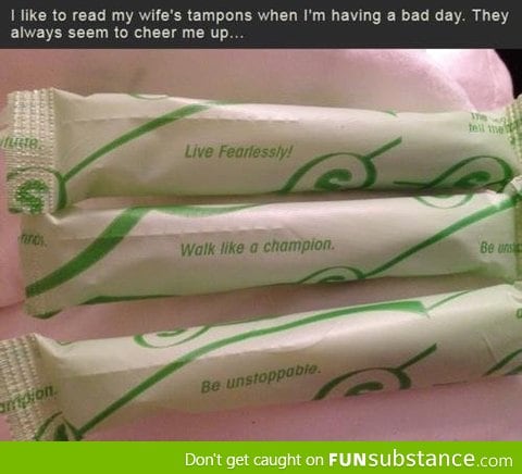 Reading tampons