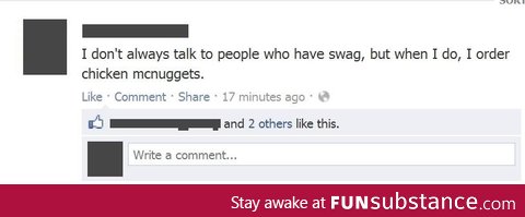 People with swag