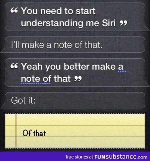 Siri's being a sarcastic b*tch