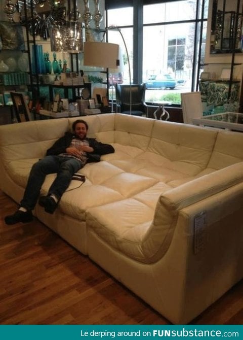 This couch is boss