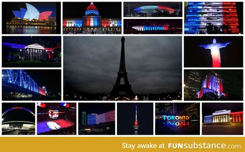 When Paris turned out its lights, the rest of the world turned them on