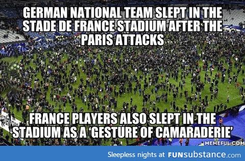 Kudos to the French team for this most honorable gesture