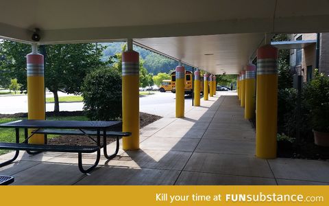 The Pillars at this school are kinda neat