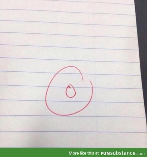 Why does my teacher always draw donuts on my exams?