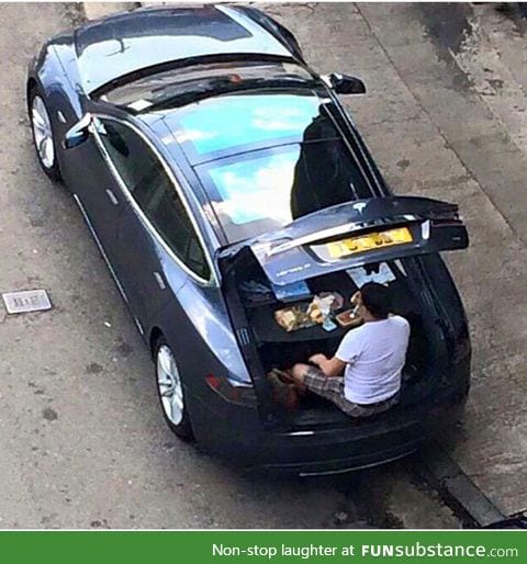 When you spend all your rent money on a Tesla