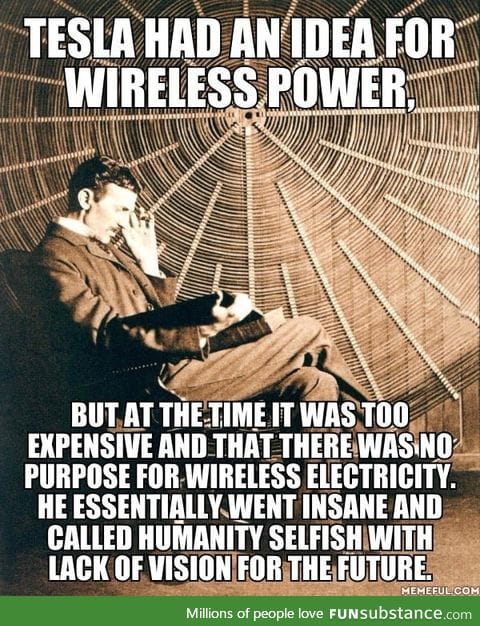 Tesla and wireless power