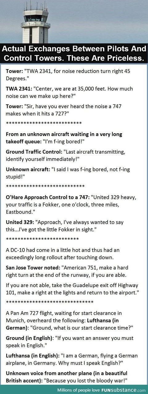 Funny airport tower talks