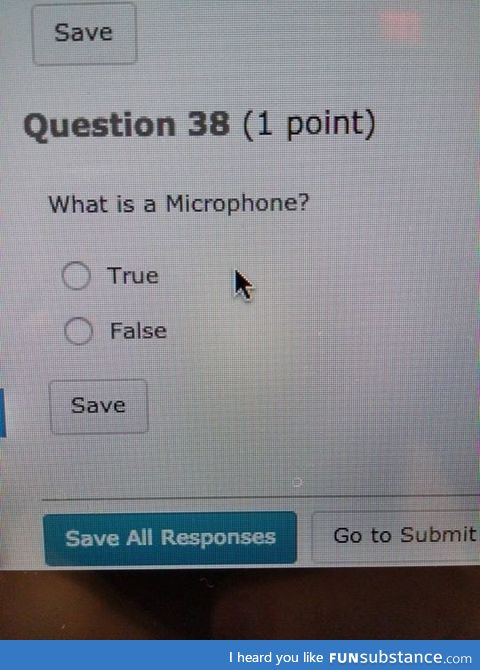 "I am a film student. This was a question on my sound recording test"