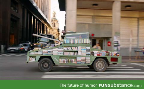 "Weapon of Mass Instruction" is a Mobile Library That Disseminates Free Books