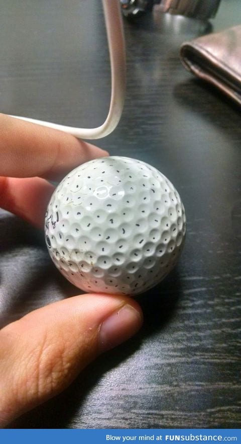 "Just letting you guys know there are 336 dimples on a golf ball. I counted"