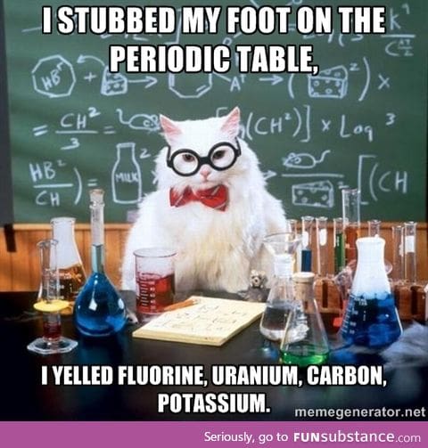 I'd tell a chemistry joke, but the good ones argon.