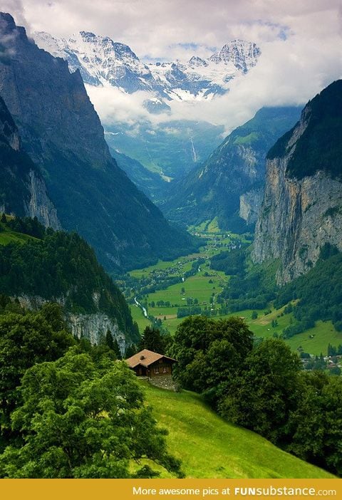 Dream valley, switzerland