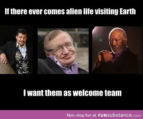Welcome team for aliens