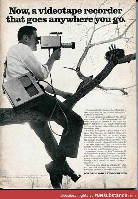 Sony 1967 Tape recorder ad