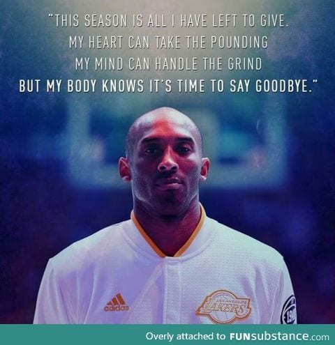 Kobe Bryant is retiring at the end of the season