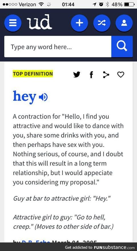 Definition of 'hey'