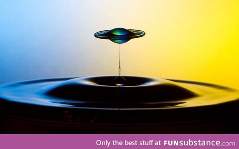 Water droplet looks like UFO