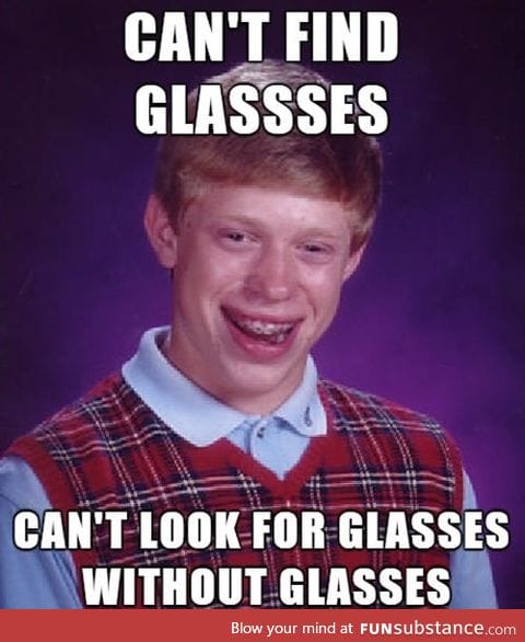 Fellow glasses wearers can relate