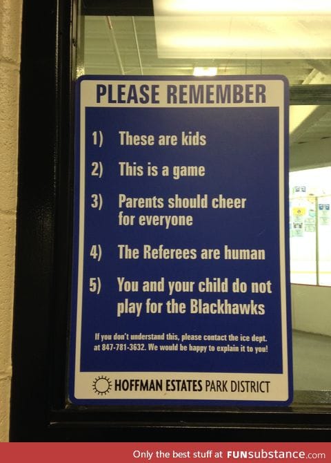 This sign at my local ice rink
