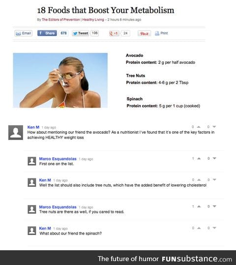 Ken M on superfood lists