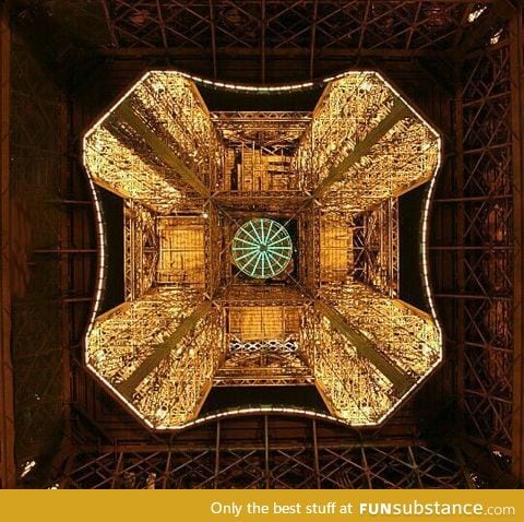 Eiffel Tower from underneath