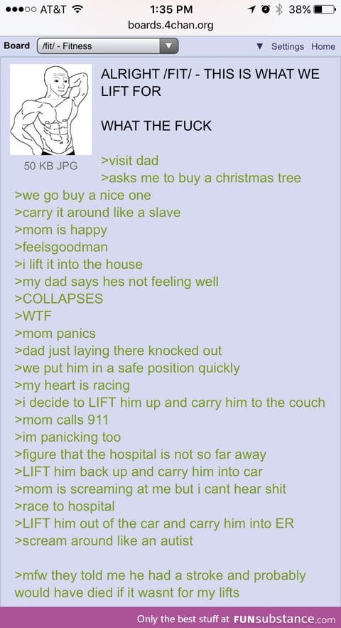 Anon saves his dads life