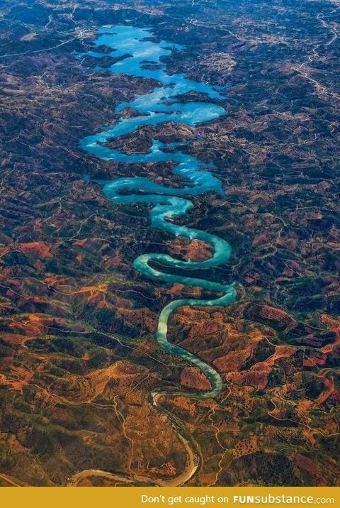 The Blue Dragon River in Portugal