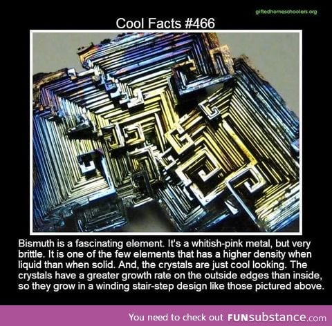 Cool facts about bismuth!