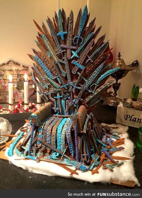 Gingerbread iron throne